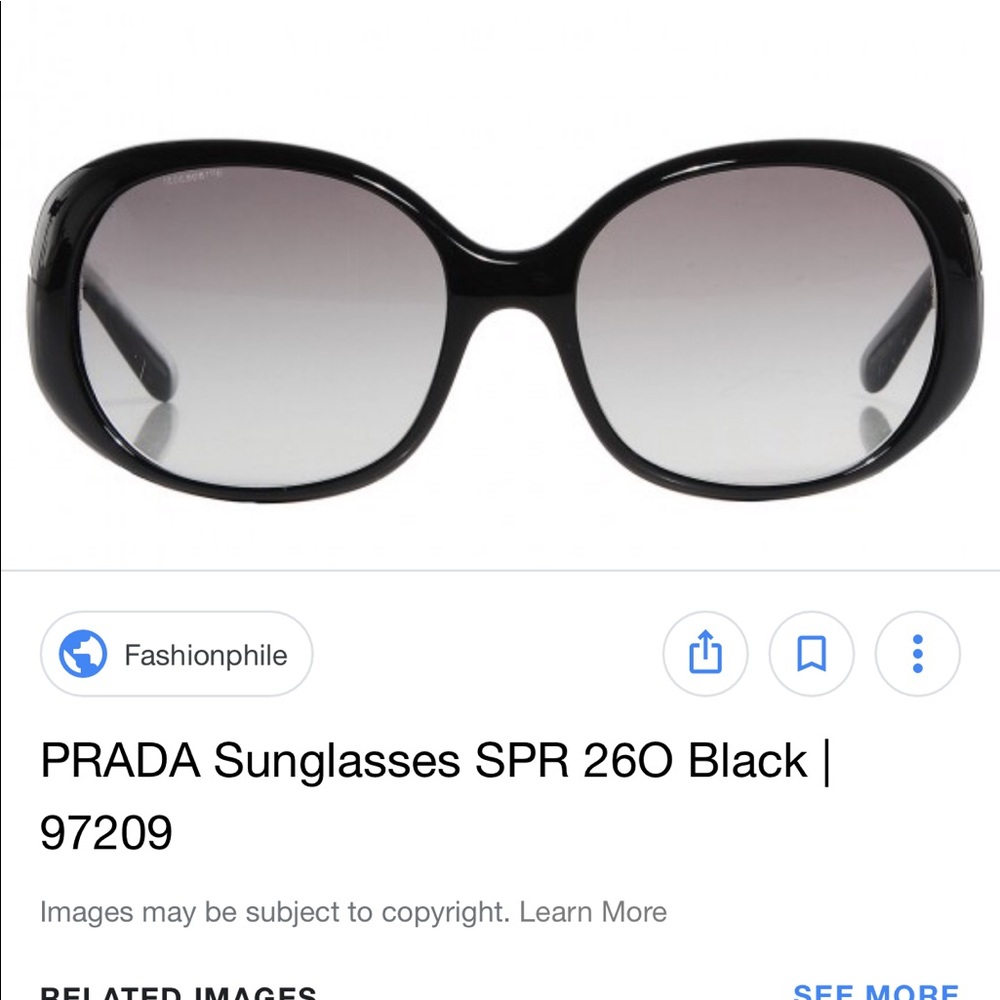 Light purple/brown ombré PRADA sunglasses